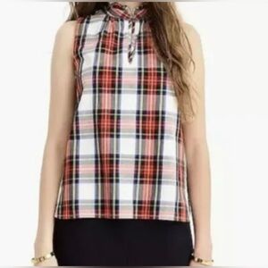 J. Crew Plaid Sleeveless Top Size 12